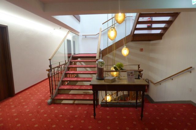 Stairs at the Hôtel La Belle Croix in Romont