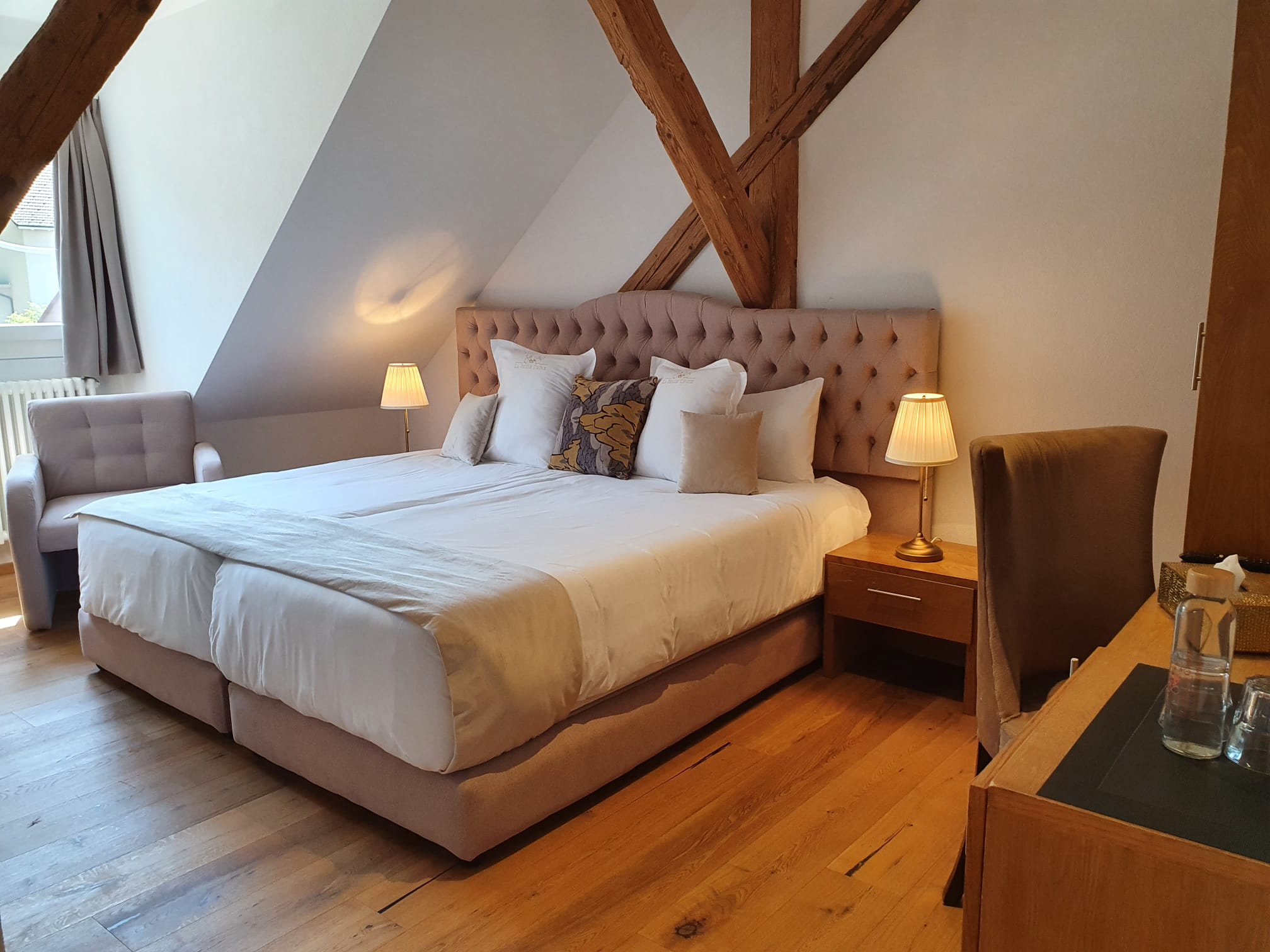 Example of a room at the Hôtel La Belle Croix in Romont